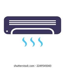 air conditioner icon vector isolated on background