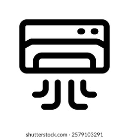 air conditioner icon. vector line icon for your website, mobile, presentation, and logo design.