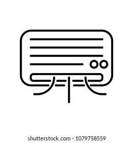 Air conditioner icon, vector icon on white background