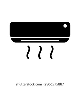 Air conditioner icon vector on trendy design