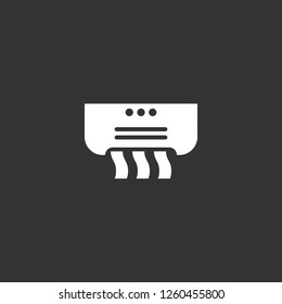 air conditioner icon vector. air conditioner sign on black background. air conditioner icon for web and app