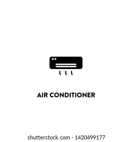 air conditioner icon vector. air conditioner sign on white background.