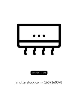 Air Conditioner Icon Vector - Sign or Symbol