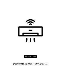 Air Conditioner Icon Vector - Sign or Symbol