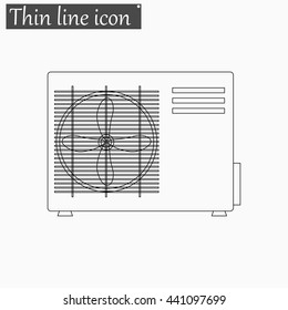 Air conditioner icon Vector Style thin line