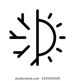 Icono del acondicionador de aire Icono Ilustración del diseño del vector