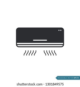 Air Conditioner Icon Vector Template