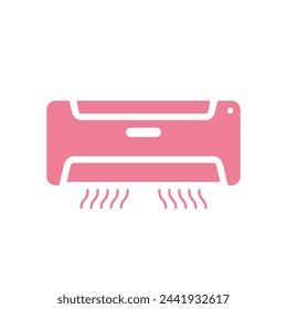 Air Conditioner Icon Vector Template Illustration Design