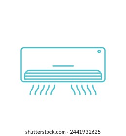 Diseño de ilustración vectorial de icono de aire acondicionado