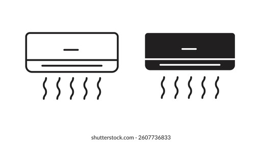 Air Conditioner icons vectors graphic designs