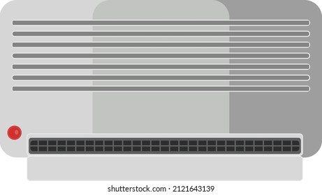 Aire acondicionado, ilustración, vector sobre fondo blanco.