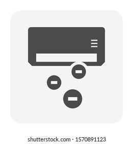 Air conditioner and ionizer vector icon design.
