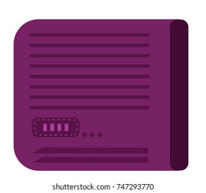 Air conditioner isolated vector illustration