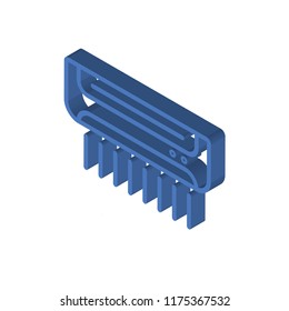 Air conditioner isometric left top view 3D icon