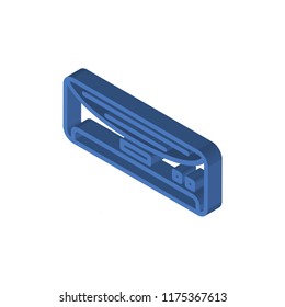 Air conditioner isometric left top view 3D icon