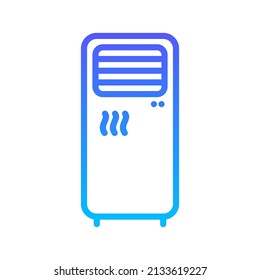 Air Conditioner Line Gradient Icon Design
