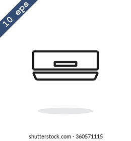 air conditioner line icon
