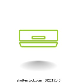 air conditioner line icon