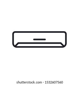 Air Conditioner Line Icon Vector Symbol Eps