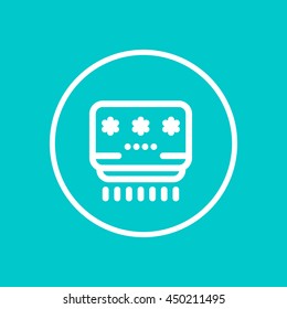 air conditioner linear icon