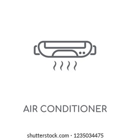 Air conditioner linear icon. Modern outline Air conditioner logo concept on white background from Electronic Devices collection. Suitable for use on web apps, mobile apps and print media.