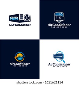 Air Conditioner Logo Design Vector