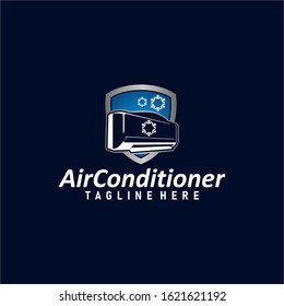 Air Conditioner Logo Design Vector