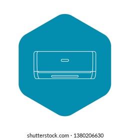 Air conditioner machine icon. Outline illustration of air conditioner machine vector icon for web