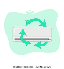 acondicionador de aire de material reciclado