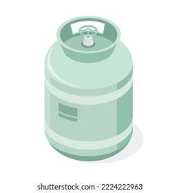 air conditioner maintenance refrigerant gas tank isometric