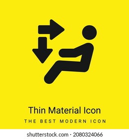 Air Conditioner minimal bright yellow material icon