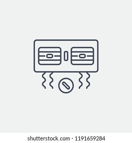 Air Conditioner Modern Simple UI Vector Icon
