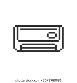 arte de pixels de objeto de ar condicionado