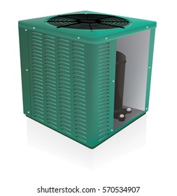 Air conditioner outdoor system vector