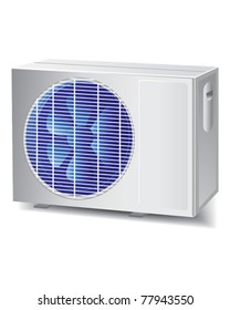 air conditioner outdoor unit 3/4 view