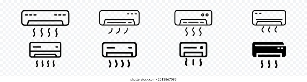 Air Conditioner Outline Icon, ac icon, air conditioning icons, This Air conditioning icon is suitable for hotel, accommodation, conditioner icon, hot air conditioner icons