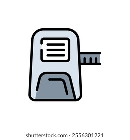 Air conditioner portable type icon. Home or office appliance. Electrical equipment. Vector line icon for your website, mobile, presentation, and logo design