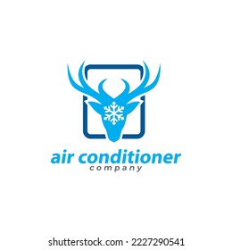 Air conditioner product company vector logo design