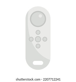Icono de control remoto del acondicionador de aire. Ilustración plana del icono del vector de control remoto del aire acondicionado aislado en el fondo blanco