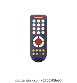 Vector plano del icono de control remoto del aire acondicionado. Centro de negocios. Seguimiento de procesos aislados