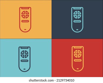 Air Conditioner Remote Control Logo Template, Simple Flat Icon Of conditioner,air,remote