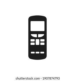 Air Conditioner Remote icon vector. Channel changer isolated.