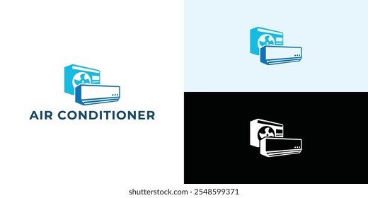 Air Conditioner Repair Logo Design Template Vector Design Illustration.
