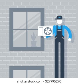 Air conditioner service and installment