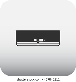 Air conditioner sign simple icon on  background
