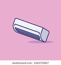 Air conditioner simple cartoon vector illustration electronic devices concept icon isolated