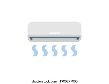 Air conditioner. Simple flat illustration
