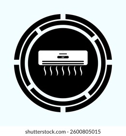 Air conditioner with snowflake icon
