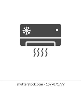 Air conditioner. Split-system. Simple vector icon. Consumer goods. Home appliances. Commodities.