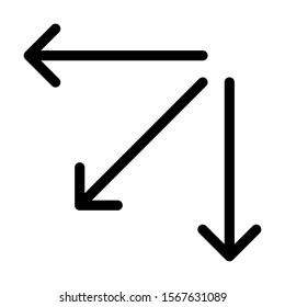 air conditioner swing mode icon vector